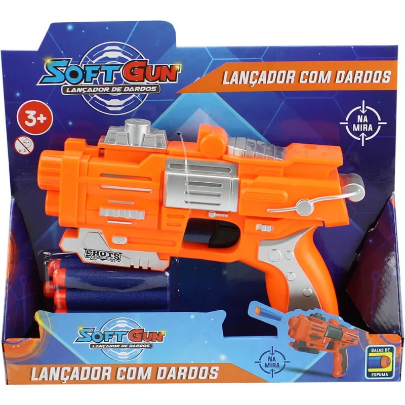 Lancador de dardos soft gun bbr