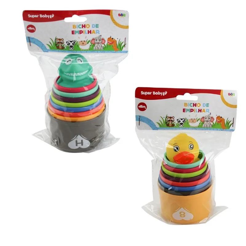 Brinquedo Didático Bicho De Empilhar - Modelos Sortidos - Bbr Toys Unica Bbr Toys