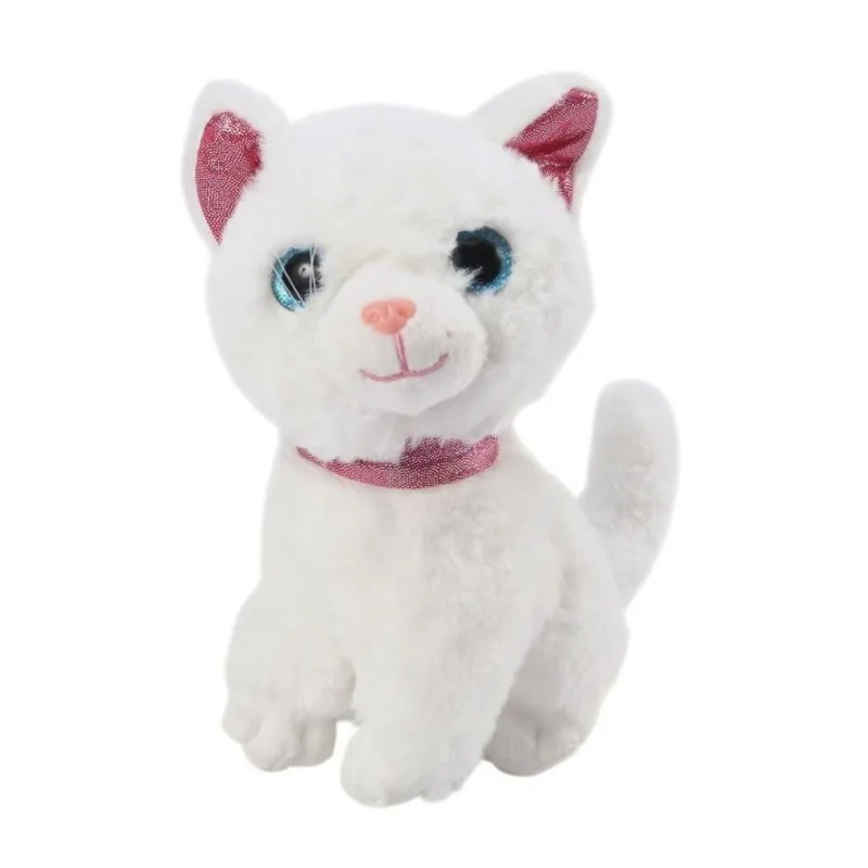 Pelúcia Gato Sentado Branco Havan Toys 18 cm - HBR0467