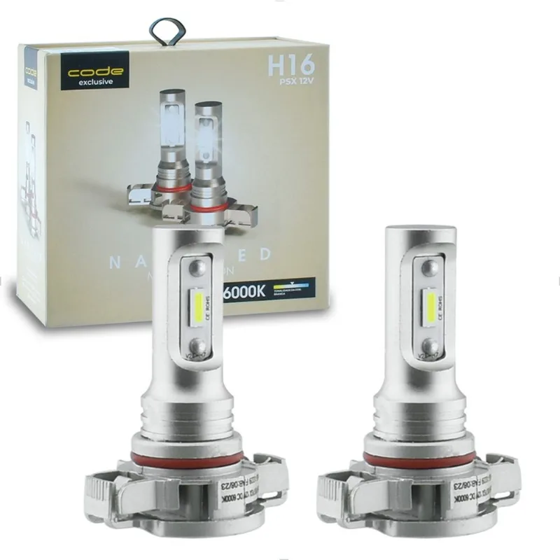Lâmpada LED H16 PSX24W Micro Nano 6000K Encaixe Original Anxt