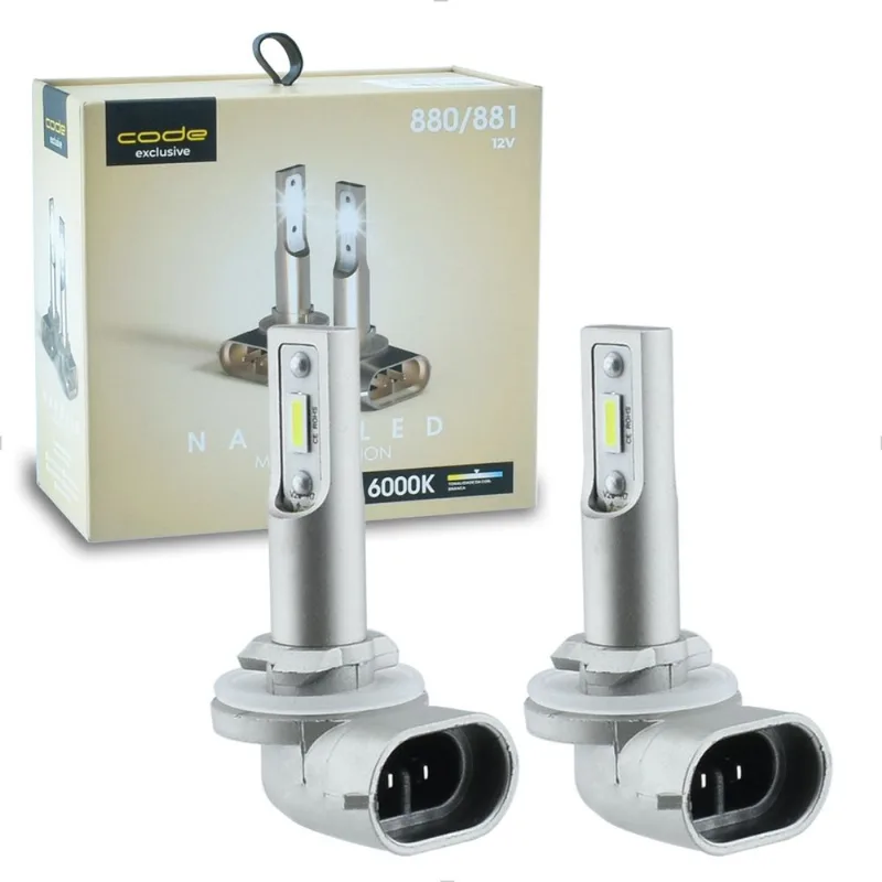 Lâmpada LED H27 H27/2 Micro Nano 6000K Encaixe Original Anxt