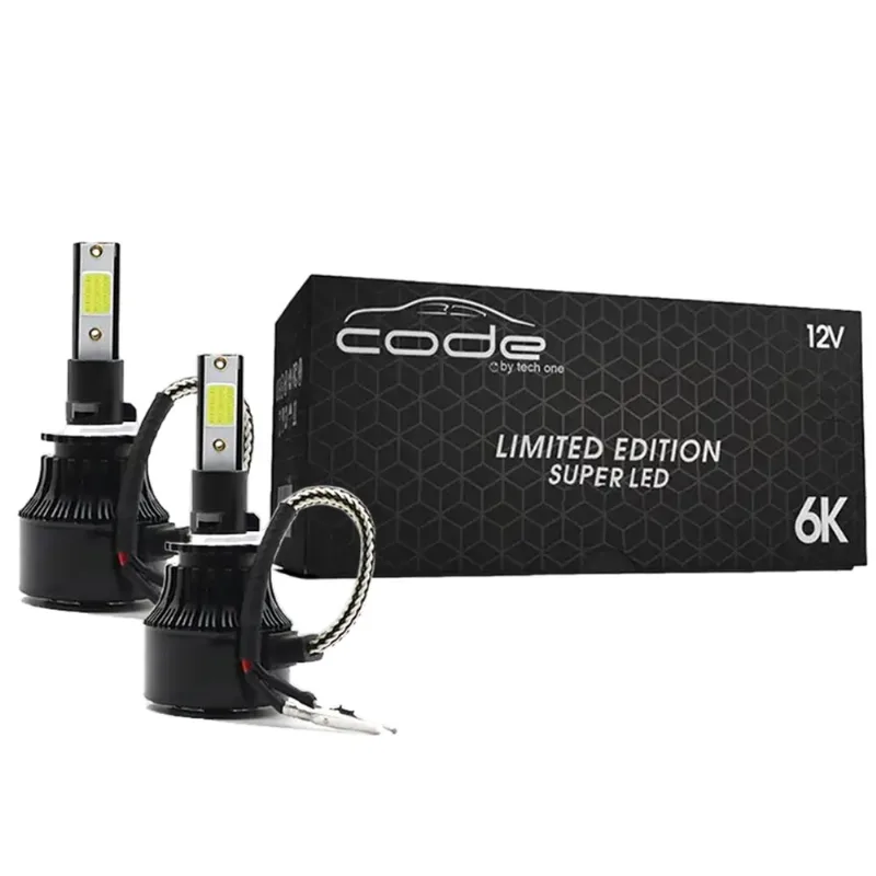 Kit Par de Lâmpadas Automotiva Super Led 881 H27/2 6000K Limited Edition - Code by Tech One Kit Par de Lâmpadas Automotiva Super Led 881 H27/2 6000K Limited Edition - Code by Tech One