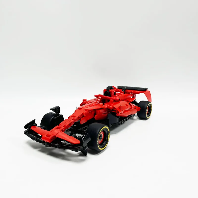 Blocos de Montar Infantil Brink+ Carro de Corrida 641 Peças 3 a 4 Anos Vermelho
