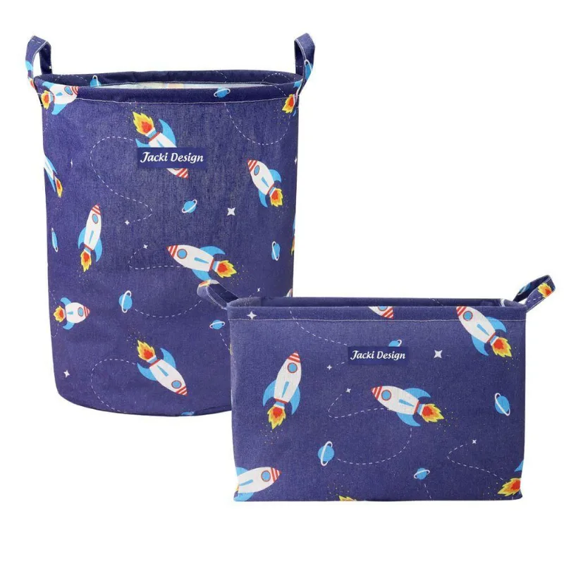 Kit Cestos Organizadores Infantil Jacki Design Azul