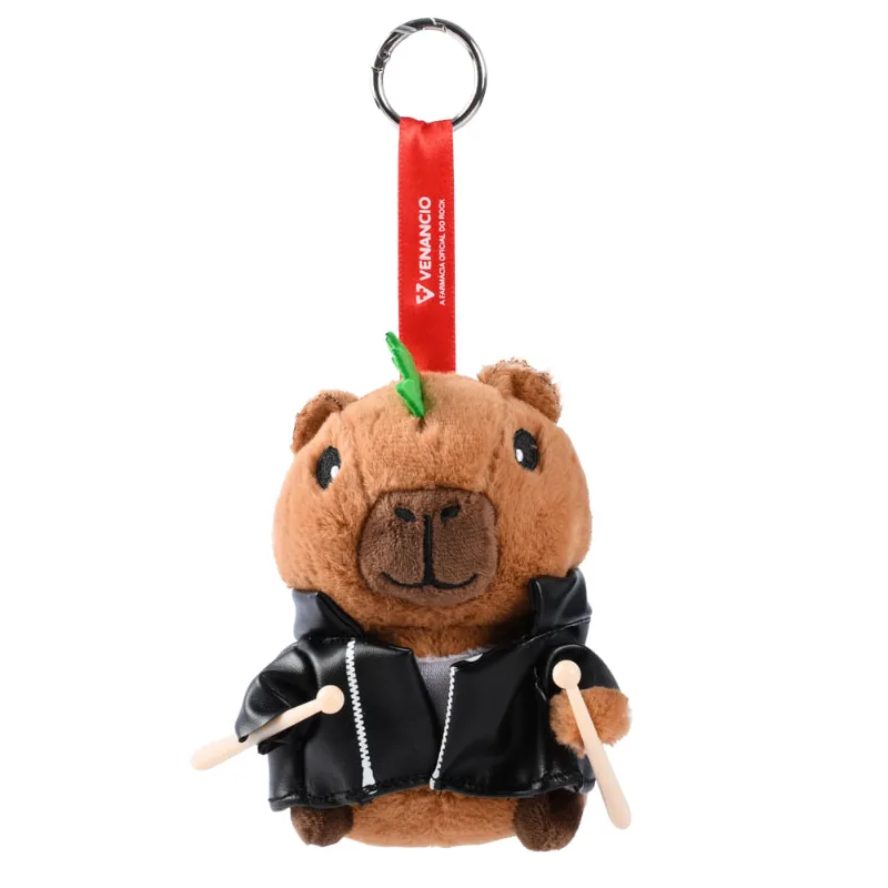 Mascote Rock Star Baquetinha (Capivara)