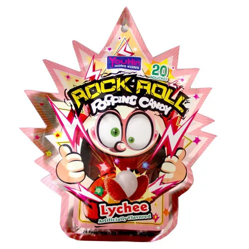 Rock Roll Popping Candy Sabor Lichia 30gx12x4 - SABOR