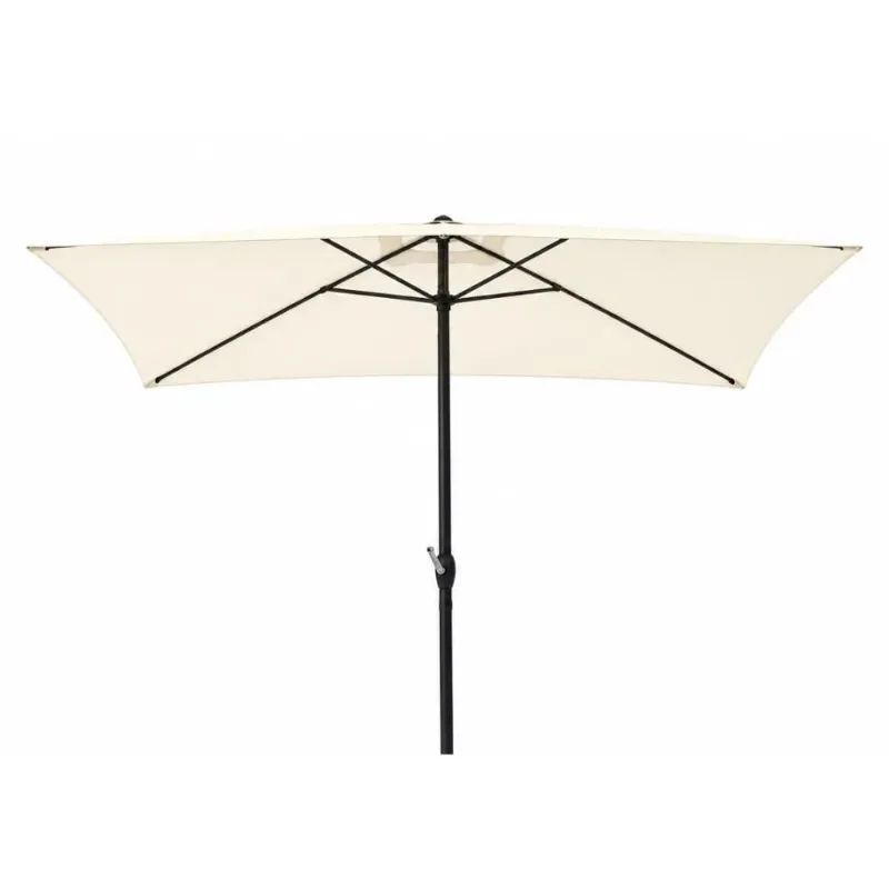 Ombrelone Quadrado Off White de Jardim com Manivela (Sem Base) Coisas e Coisinhas