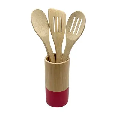 Conjunto de Utensílios de Bambu Casual Home 4 Peças - Casual Home