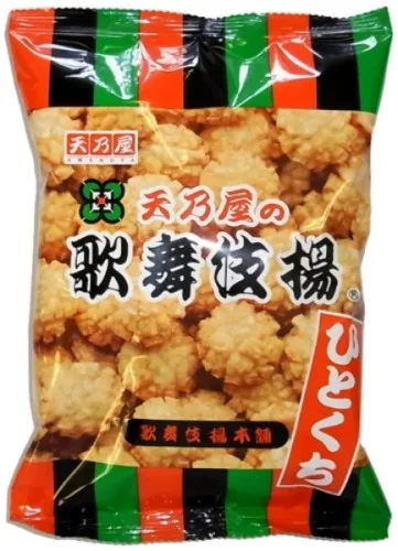 Salgadinho De Arroz Hitokuchi Kabuki Age 100g - TEN-NO-YA