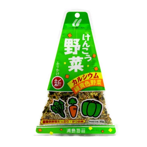 Tempero Para Arroz Furikake Triângulo Verduras Urashima Pacote 30g - URASHIMA