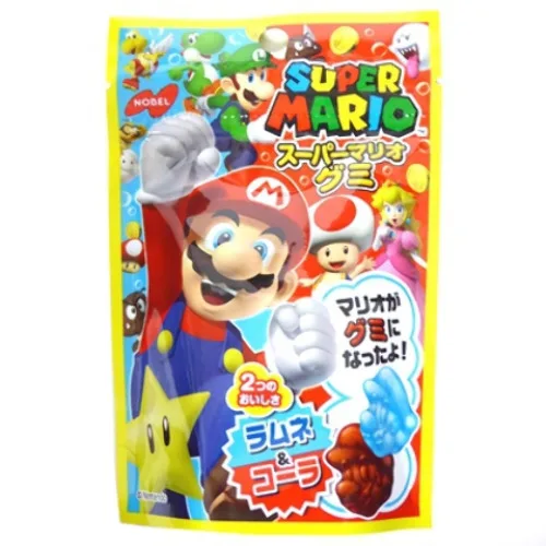 Bala Super Mario Gummi Ramune E Soda 45g - SUPER MARIO