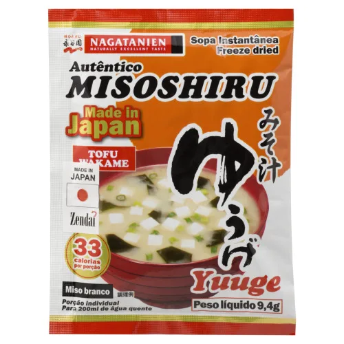 Sopa Instantânea Misoshiru Tofu Nagatanien Pacote 9,4g - NAGATANIEN