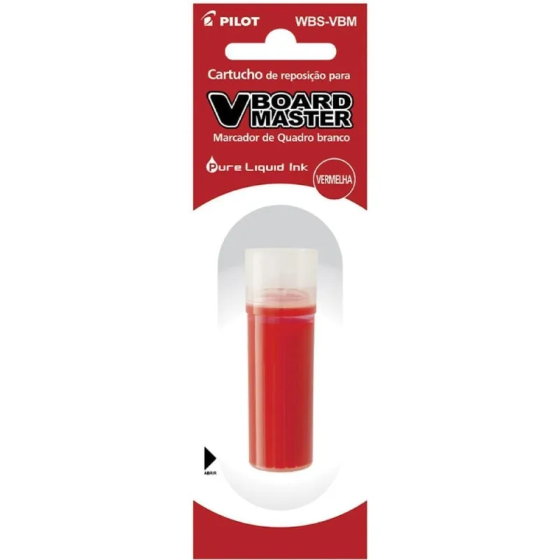 Tinta Marcador Quadro Branco Refil 5,5ML Vermelho WBS-VBM - PILOT