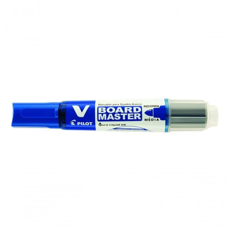 Marcador Para Quadro Branco V-board Master Pilot Recarregável Azul - PILOT