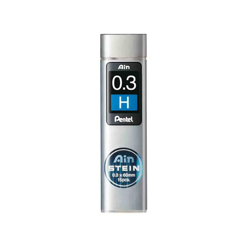 Estojo Mina Grafite Pentel Ain Stein 0.3mm H C/15 Unidades