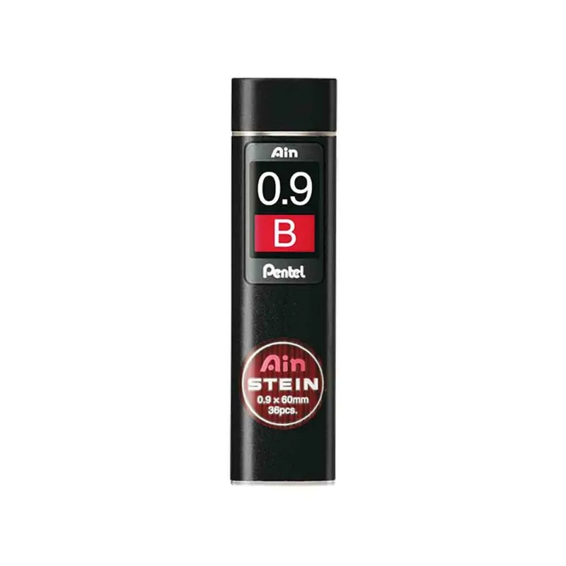 Estojo Mina Grafite Pentel Ain Stein 0.9mm B C/36 Unidades