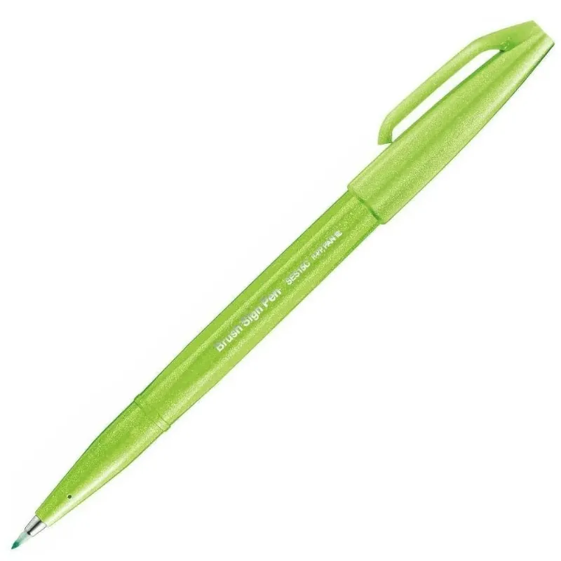 Caneta Brush Sign Pen Verde Claro