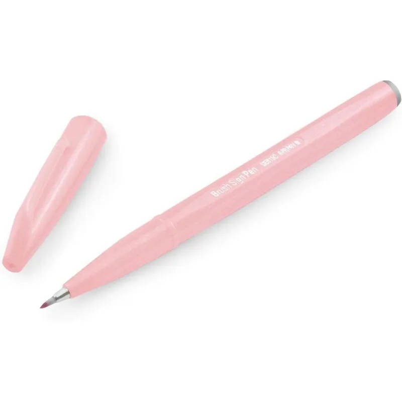 Caneta Brush Sign Pen Rosa Pastel