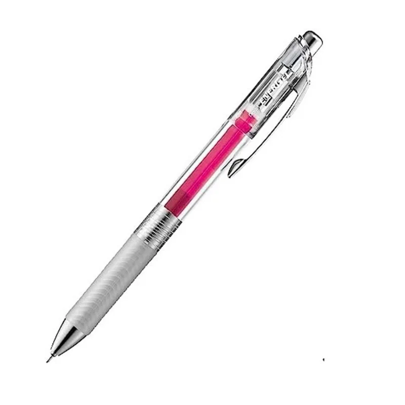 Caneta Gel 0,5mm Energel Infree Retrátil Rosa