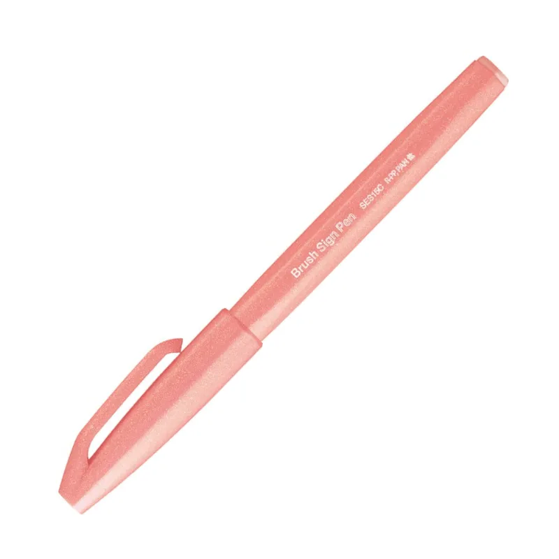 Caneta Brush Sign Pen Laranja Coral
