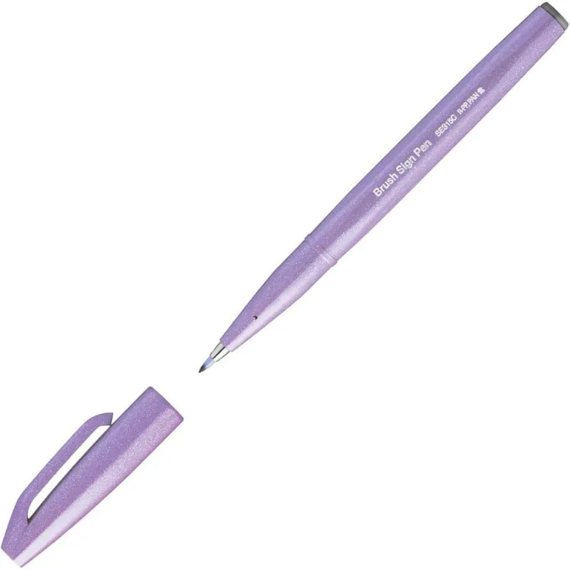 Caneta Brush Sign Pen Violeta Claro