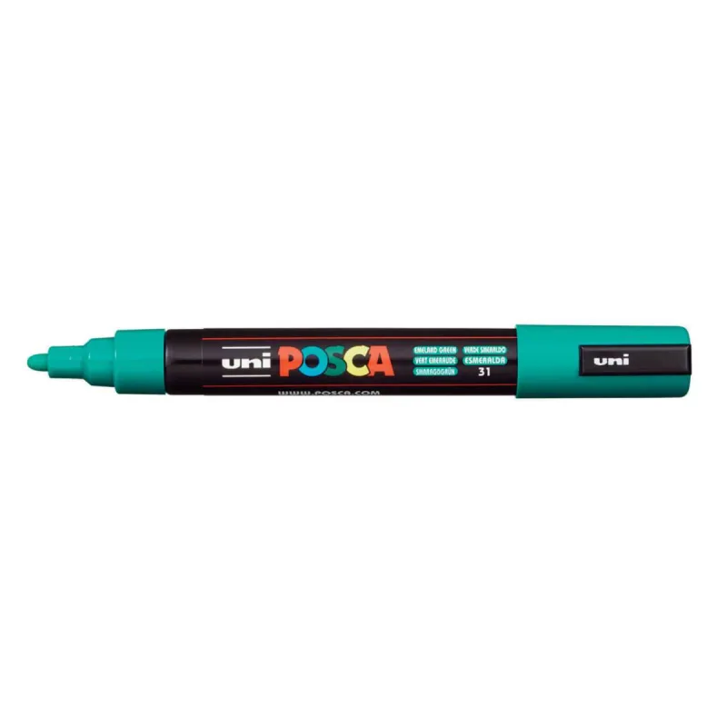 MARCADOR PERMANENTE PC-5M VERDE ESMERALDA POSCA - Cis