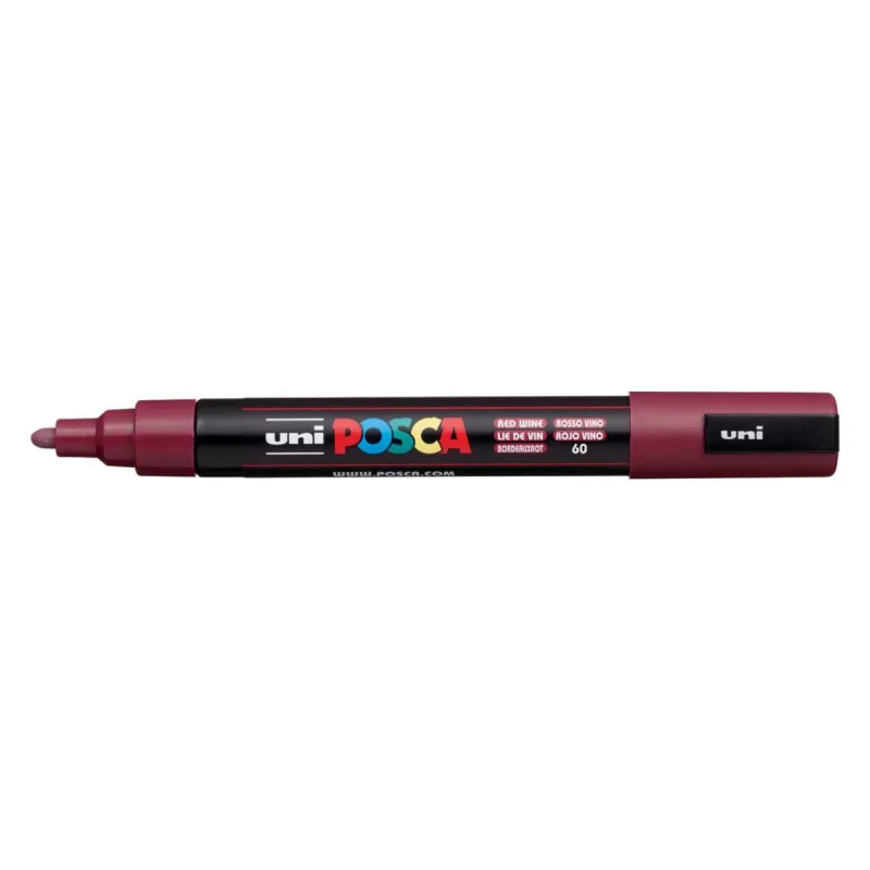 MARCADOR PERMANENTE PC-5M VINHO POSCA - Cis