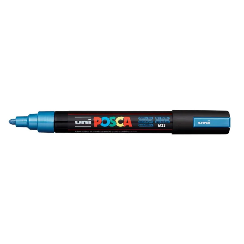MARCADOR PERMANENTE PC-5M AZUL METALICO POSCA - Cis