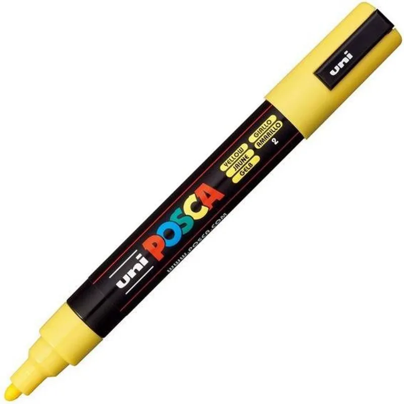 Marcador Permanente Posca Amarelo Por Do Sol