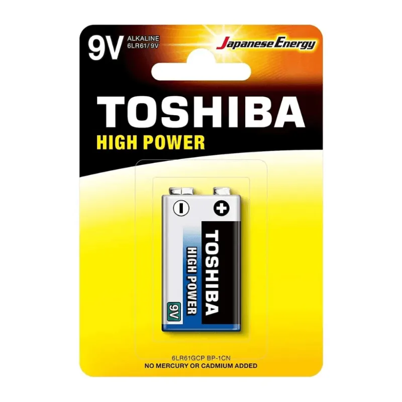 Bateria Toshiba 6LR61GCP 9V Alcalina Com 1 Bateria (MP)