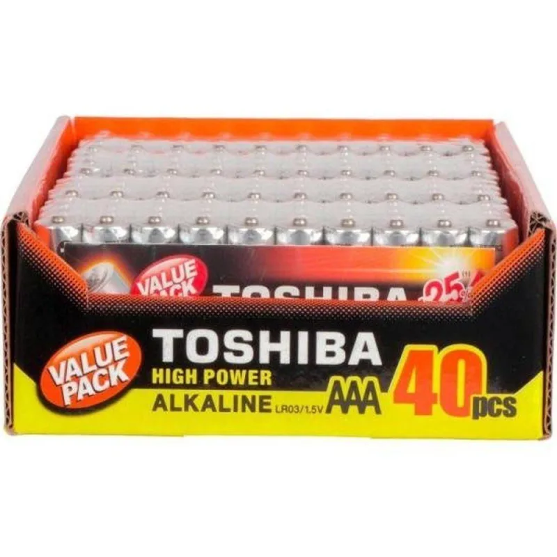 Pilha Alcalina Aaa Toshiba C-40 - Toshiba