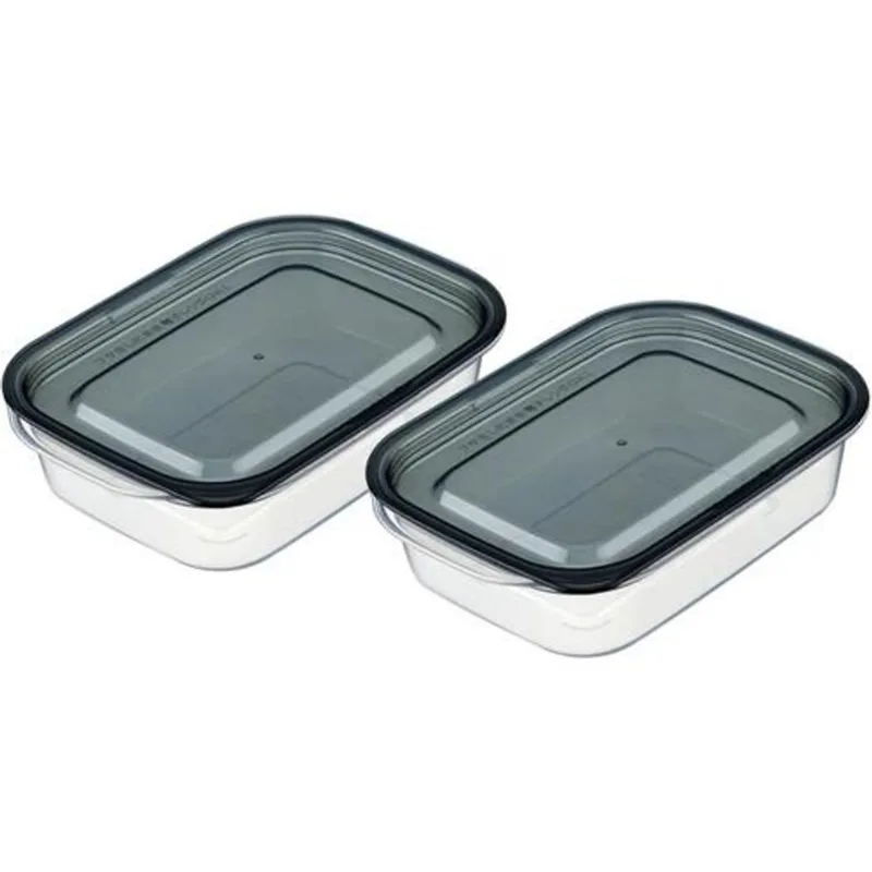 Conjunto De Potes Watts 290ml 2 Peças Inomata Cinza 341070 (MP)
