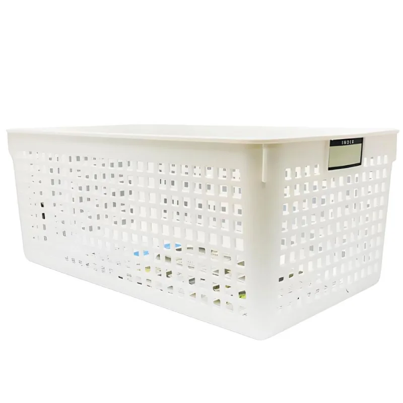 Cesto Organizador Watts Name Basket Wide Branco 16,8x29x11,8cm (MP)
