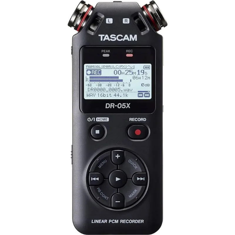 Gravador De Áudio Digital Tascam Dr-05x