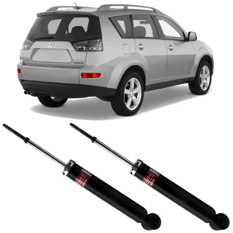 2 Amortecedor Mitsubishi Outlander 2008 A 2013 Traseiro Kyb
