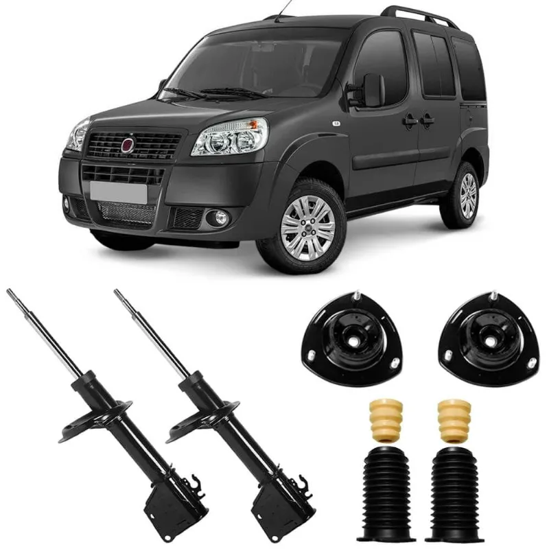 2 Amortecedor Fiat Doblo 2004 A 2018 Dianteiro Kyb E Kit