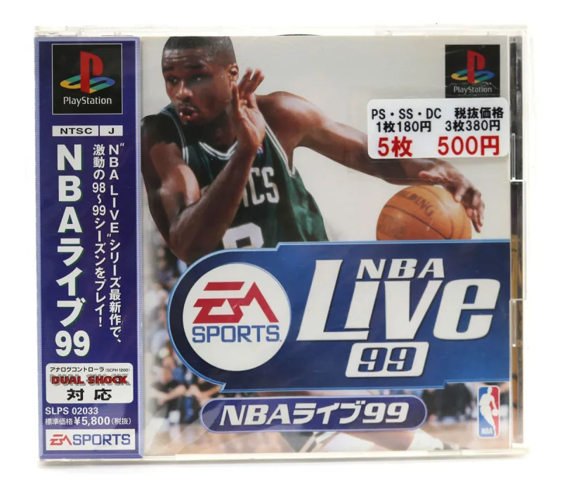 Jogo Clássico De Ps1 Nba Live 99 Ea Sports Em Japonês - Ea Sports
