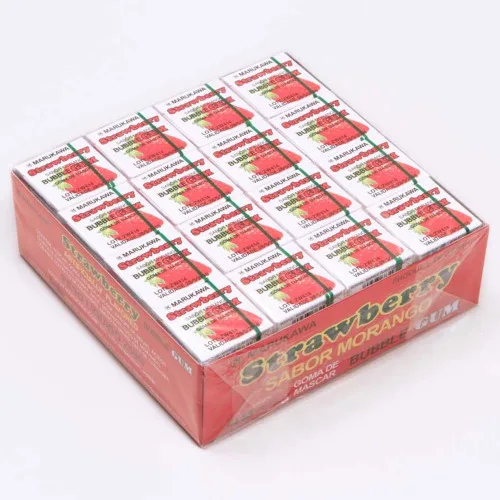 Chiclete Sabor Morango Marukawa - MARUKAWA