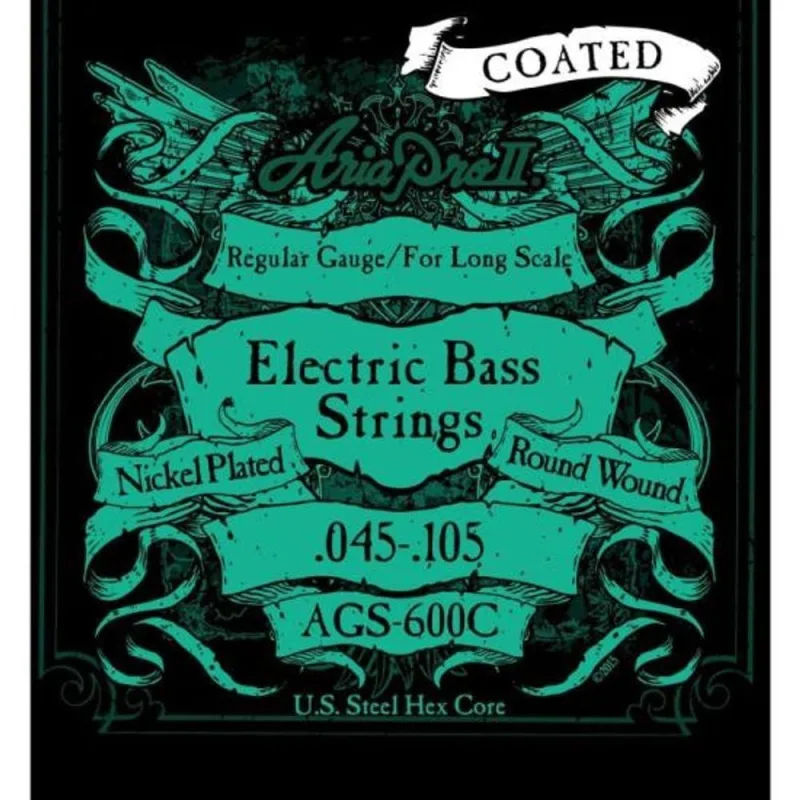 Encordoamento Para Baixo 4 Cordas Coated .045 Ags600c Aria Pro Ii [f002] - OUTRAS