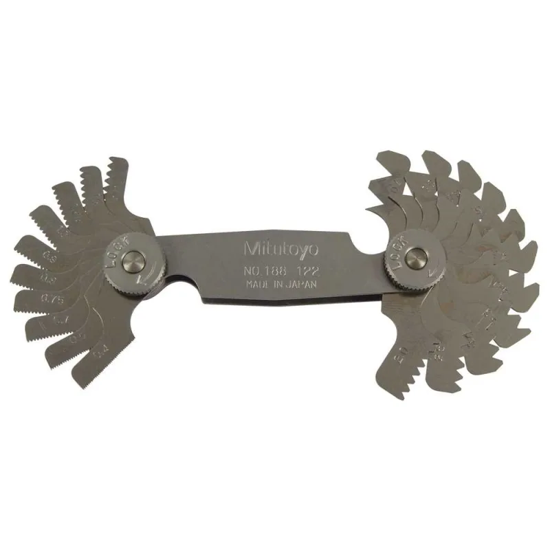 Cálibre/pente de rosca com 21 lâminas 0,4 mm - 7,0 mm 188-122 - MITUTOYO - MITUTOYO