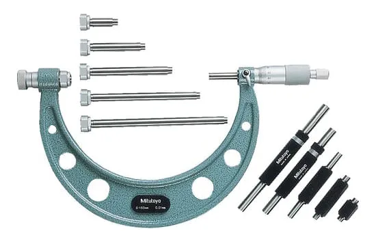 Micrômetro externo 0 - 150,0 mm graduação 0,01 mm 104-135A - MITUTOYO - MITUTOYO