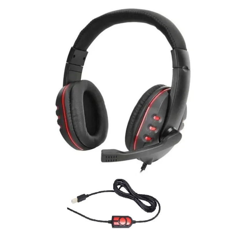 Fone De Ouvido Headset Gamer Usb Pc Ps4 Ps3 Notebook - Knup