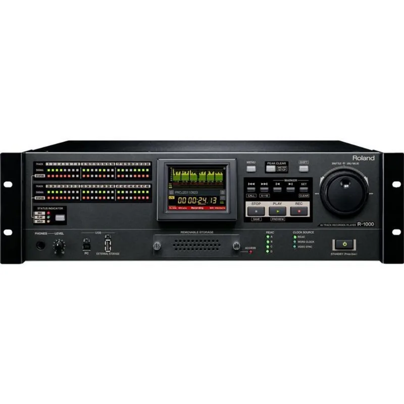 Gravador E Reprodutor De Áudio De 48 Pistas R-1000 - Roland