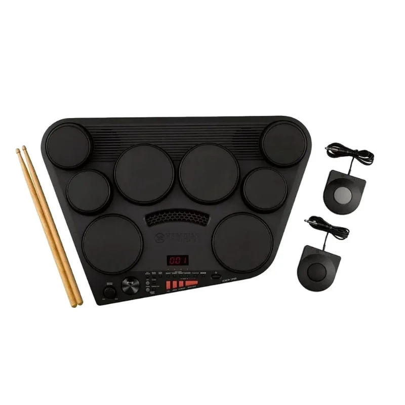Bateria Eletrônica Portátil c/ Fonte Yamaha DD-75 Preta Bivolt