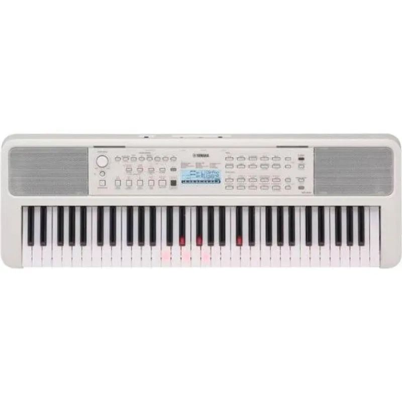 Teclado Musical Portátil EZ-310 com 61 Teclas Sensíveis ao Toque e Função Light Guide Branco Yamaha - Yamaha