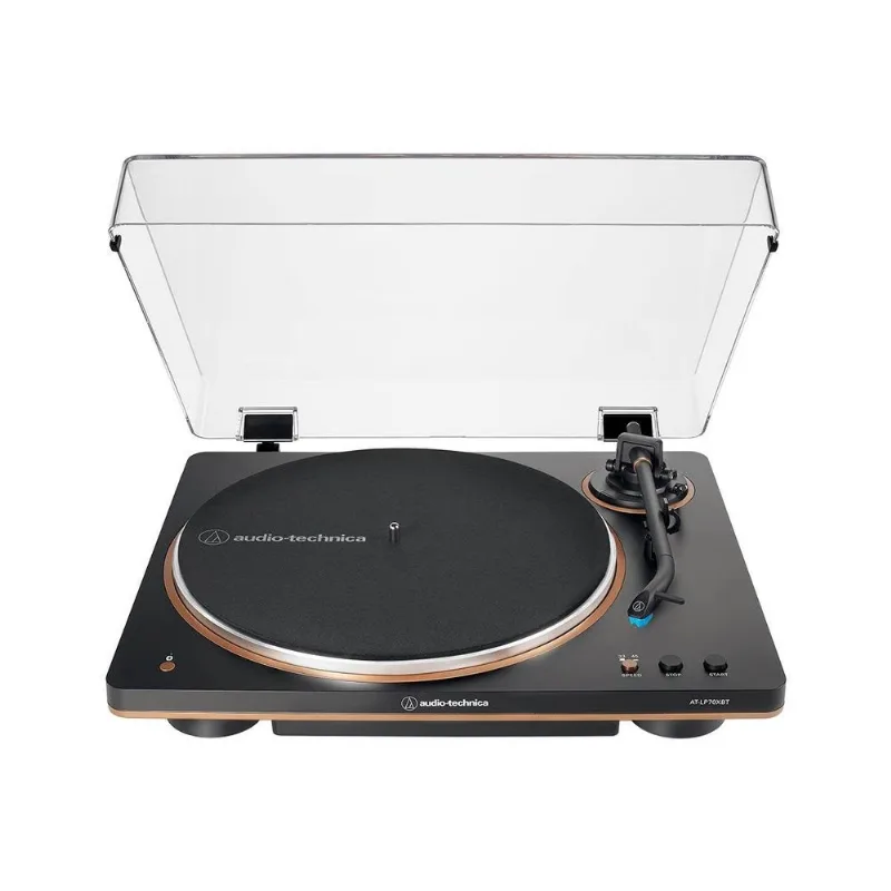 Toca-discos Audio-technica Automático At-lp70xbt-bz Bluetooth Preto E Bronze
