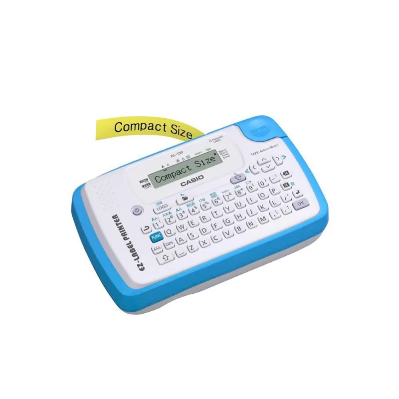 Etiquetadora Casio lcd de 1 linha e 12 dígitos KL-130