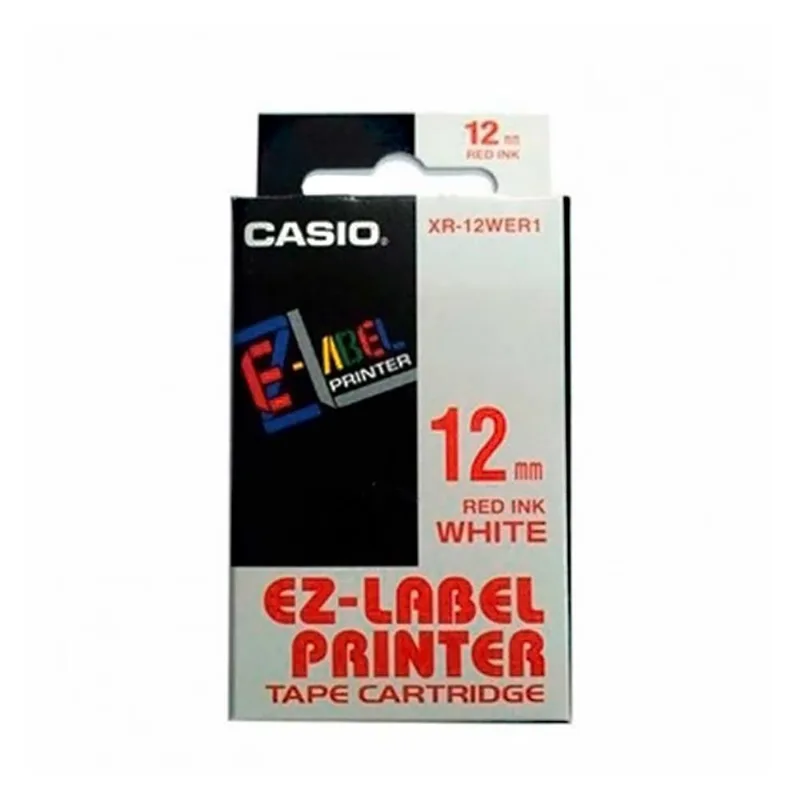 Etiqueta p/ Etiquetadora Casio XR-12WER1-W-DJ