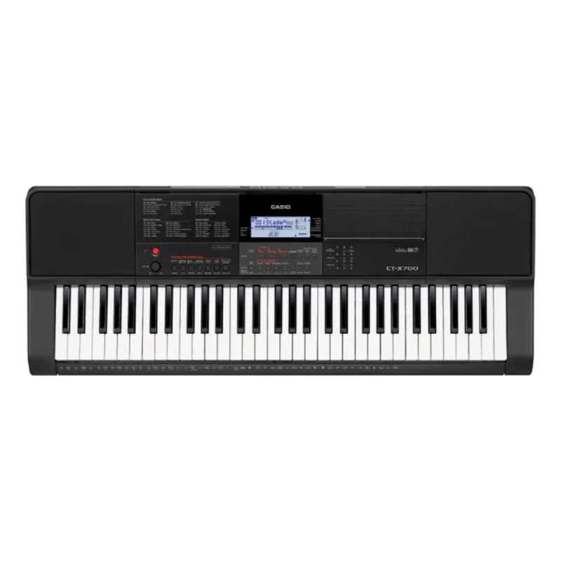 Teclado Musical Com Teclas Sensitivas Básico Digital CT-X700C2-BR Preto Casio - Casio