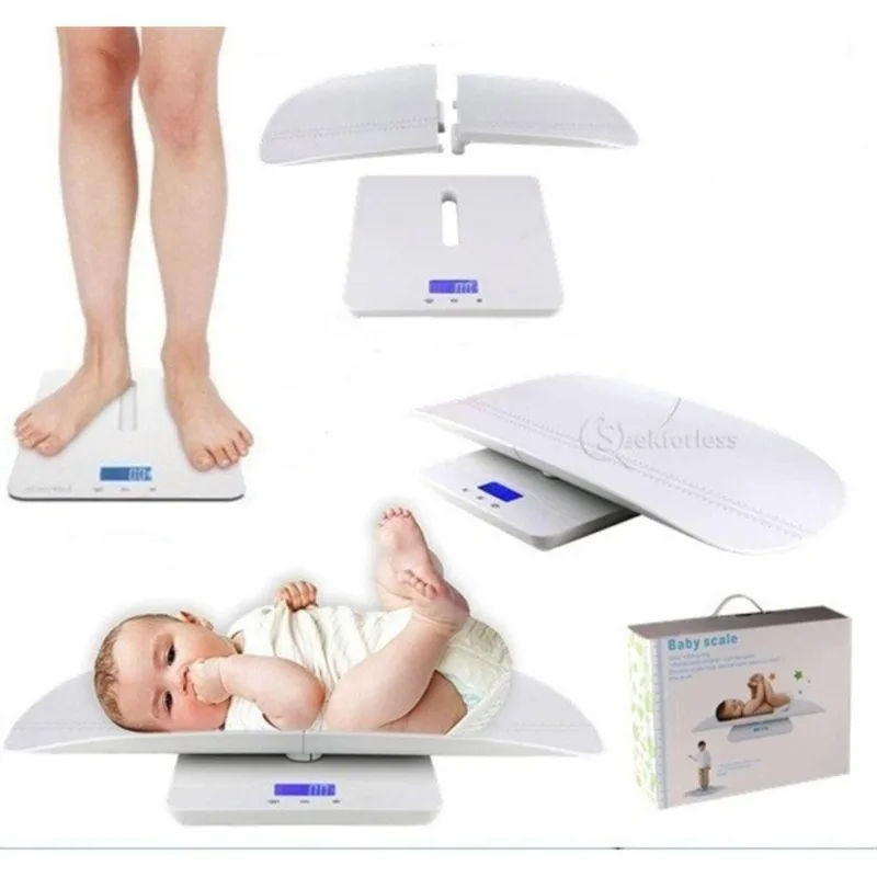 Balanca Digital De Bebe Pediatrica Adulto Infantil 2 Em 1 Lcd Baby Mamae Pet Veterinario 100kg 2 Touch